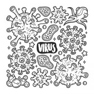 קורונה ווירוס – דף צביעה