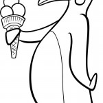 פינגווין לצביעה אוהב גלידה