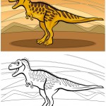 צביעה של דינוזאור רקס
