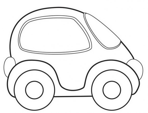 דפי צביעה מכוניות לבנים עם מכונית בימבה מקסימה, אותה תצבעו בצבע שאתם רוצים. 